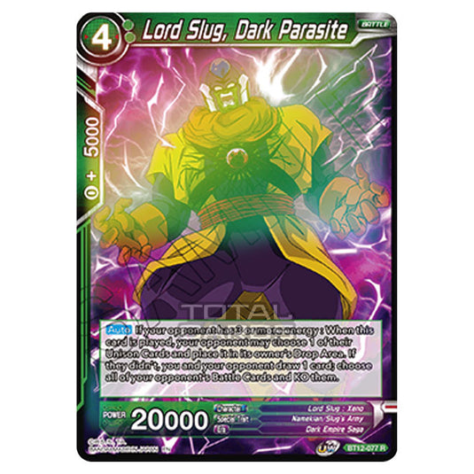 Dragon Ball Super - B12 - Vicious Rejuvenation - Lord Slug, Dark Parasite - BT12-077 (Foil)