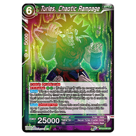 Dragon Ball Super - B12 - Vicious Rejuvenation - Turles, Chaotic Rampage - BT12-078 (Foil)