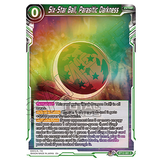 Dragon Ball Super - B12 - Vicious Rejuvenation - Six-Star Ball, Parasitic Darkness - BT12-081 (Foil)