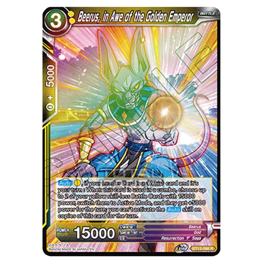 Dragon Ball Super - B12 - Vicious Rejuvenation - Beerus, in Awe of the Golden Emperor - BT12-098 (Foil)