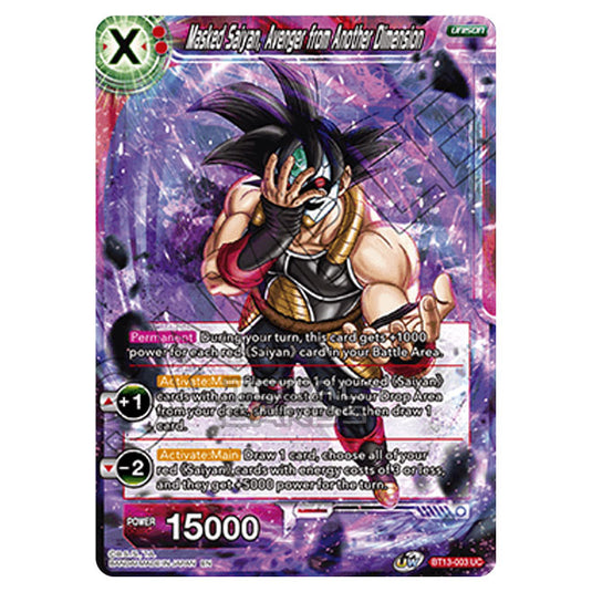 Dragon Ball Super - B13 - Supreme Rivalry - Masked Saiyan, Avenger from Another Dimension - BT13-003 (Foil)