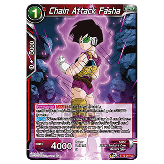 Dragon Ball Super - B13 - Supreme Rivalry - Chain Attack Fasha - BT13-007 (Foil)