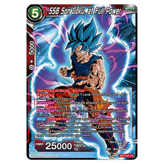 Dragon Ball Super - B13 - Supreme Rivalry - SSB Son Goku, at Full Power - BT13-017 (Foil)