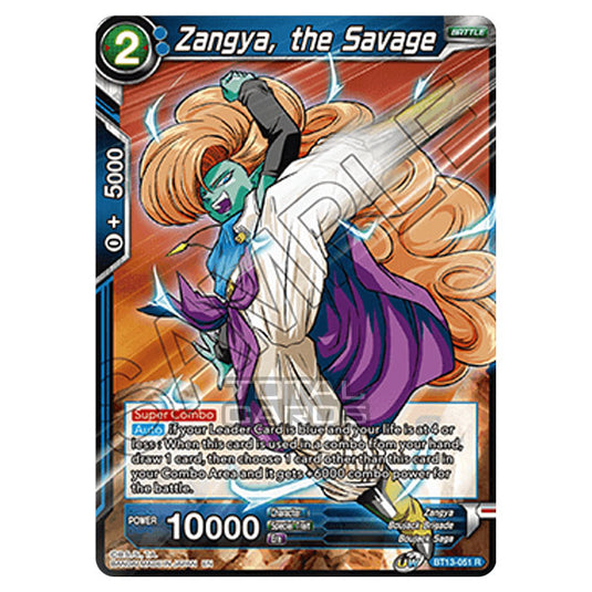 Dragon Ball Super - B13 - Supreme Rivalry - Zangya, the Savage - BT13-051 (Foil)