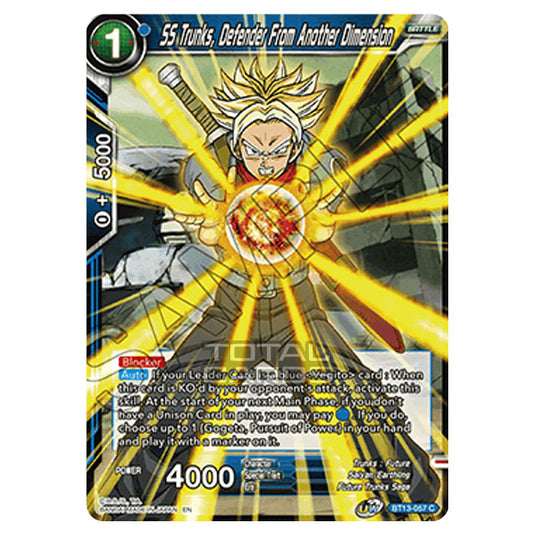 Dragon Ball Super - B13 - Supreme Rivalry - 	SS Trunks, Defender From Another Dimension - BT13-057 (Foil)