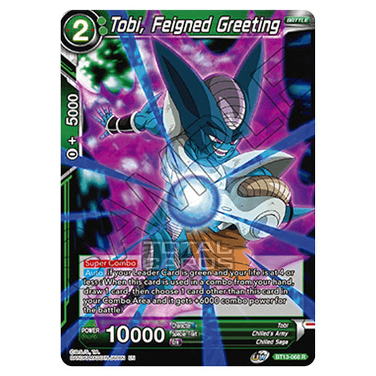 Dragon Ball Super - B13 - Supreme Rivalry - 	Tobi, Feigned Greeting - BT13-068 (Foil)