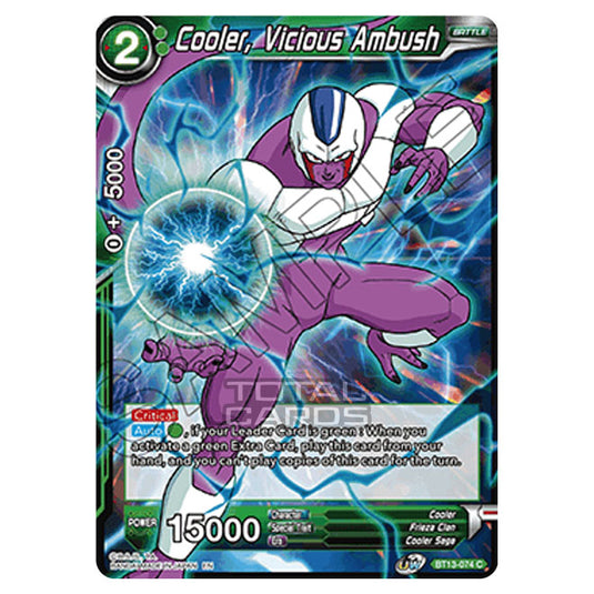 Dragon Ball Super - B13 - Supreme Rivalry - Cooler, Vicious Ambush - BT13-074 (Foil)