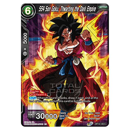 Dragon Ball Super - B13 - Supreme Rivalry - 	SS4 Son Goku, Thwarting the Dark Empire - BT13-126 (Foil)