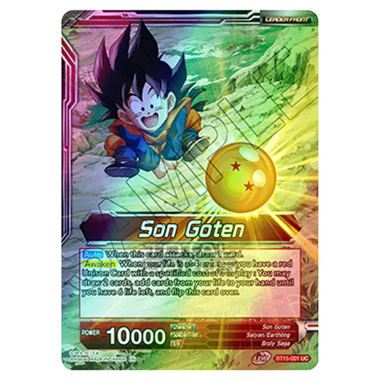 Dragon Ball Super - B15 - Saiyan Showdown - Son Goten - BT15-001 (Foil)