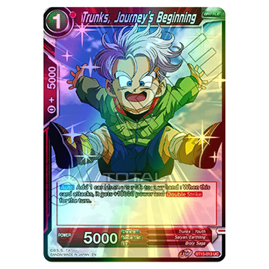 Dragon Ball Super - B15 - Saiyan Showdown - Trunks, Journey's Beginning - BT15-013 (Foil)