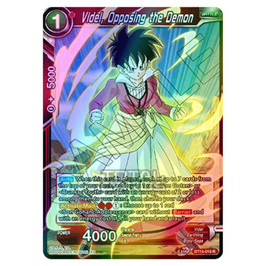 Dragon Ball Super - B15 - Saiyan Showdown - Videl, Opposing the Demon - BT15-015 (Foil)