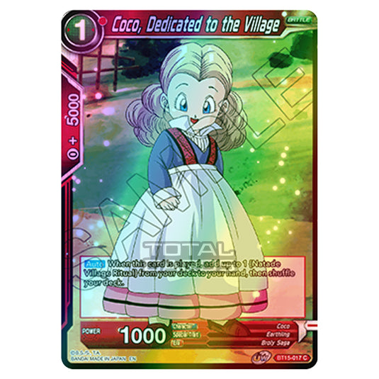 Dragon Ball Super - B15 - Saiyan Showdown - Coco, Dedicated to the Village - BT15-017 (Foil)