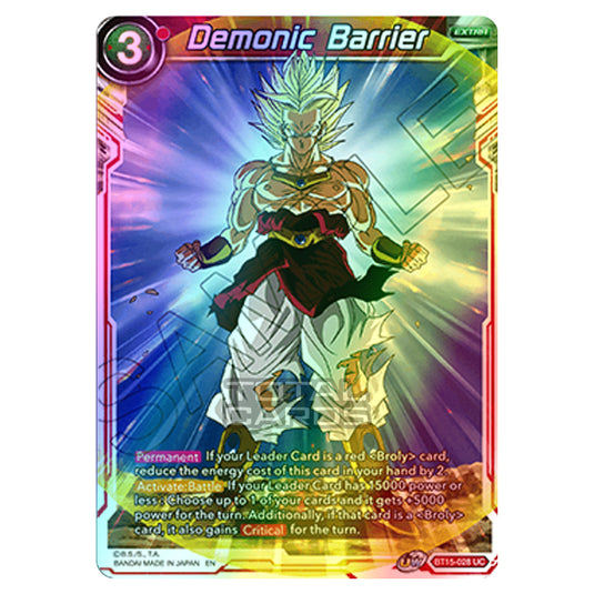 Dragon Ball Super - B15 - Saiyan Showdown - Demonic Barrier - BT15-028 (Foil)