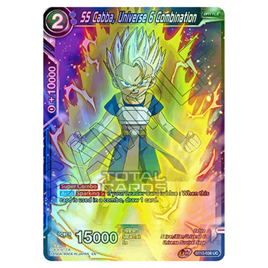 Dragon Ball Super - B15 - Saiyan Showdown - Cabba, Universe 6 Combination - BT15-038 (Foil)