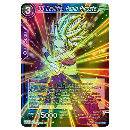 Dragon Ball Super - B15 - Saiyan Showdown - SS Caulifla, Rapid Riposte - BT15-040 (Foil)