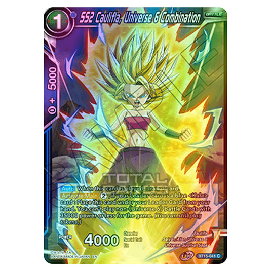 Dragon Ball Super - B15 - Saiyan Showdown - Caulifla, Universe 6 Combination - BT15-041 (Foil)