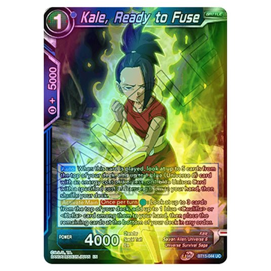 Dragon Ball Super - B15 - Saiyan Showdown - Kale, Ready to Fuse - BT15-044 (Foil)