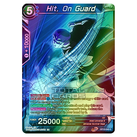 Dragon Ball Super - B15 - Saiyan Showdown - Hit, On Guard - BT15-045 (Foil)