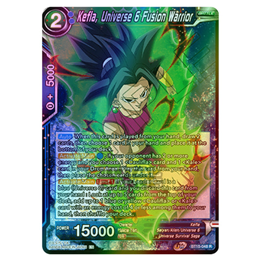 Dragon Ball Super - B15 - Saiyan Showdown - Kefla, Universe 6 Fusion Warrior - BT15-048 (Foil)