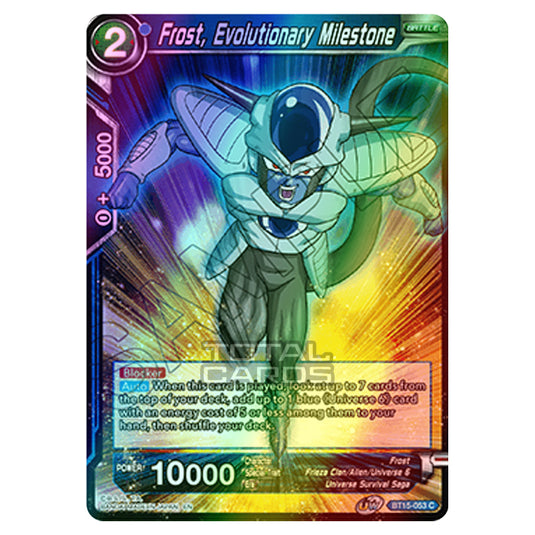 Dragon Ball Super - B15 - Saiyan Showdown - Frost, Evolutionary Milestone - BT15-053 (Foil)