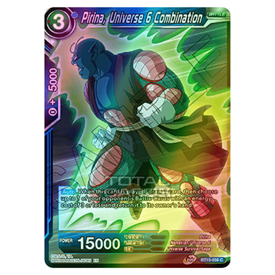 Dragon Ball Super - B15 - Saiyan Showdown - Pirina, Universe 6 Combination - BT15-056 (Foil)