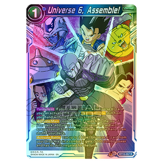 Dragon Ball Super - B15 - Saiyan Showdown - Universe 6, Assemble! - BT15-057 (Foil)