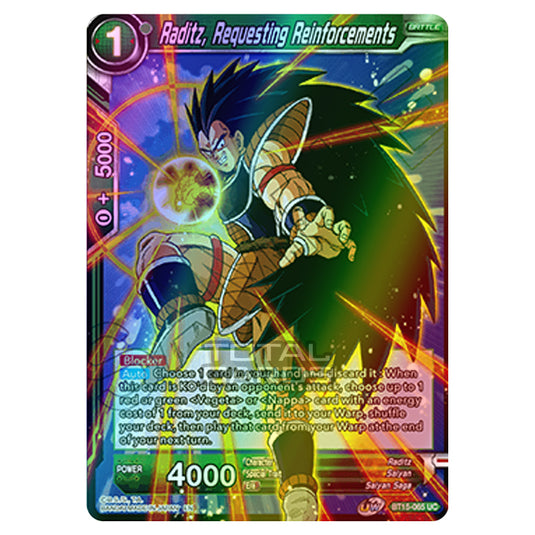 Dragon Ball Super - B15 - Saiyan Showdown - Raditz, Requesting Reinforcements - BT15-065 (Foil)