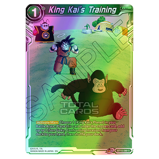 Dragon Ball Super - B15 - Saiyan Showdown - King Kai's Training - BT15-089 (Foil)