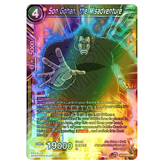 Dragon Ball Super - B15 - Saiyan Showdown - Son Gohan, the Misadventure - BT15-097 (Foil)