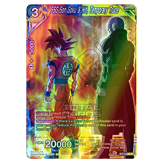 Dragon Ball Super - B15 - Saiyan Showdown - Son Goku & Hit, Temporary Truce - BT15-146 (Foil)