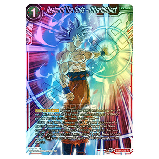 Dragon Ball Super - B16 - Realm Of The Gods - Realm of the Gods - Ultra Instinct - BT16-018 (Foil)