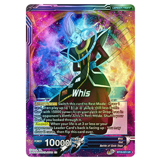 Dragon Ball Super - B16 - Realm Of The Gods - Whis - BT16-021 (Foil)