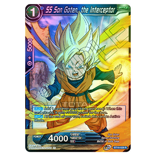 Dragon Ball Super - B16 - Realm Of The Gods - SS Son Goten, the Interceptor - BT16-028 (Foil)