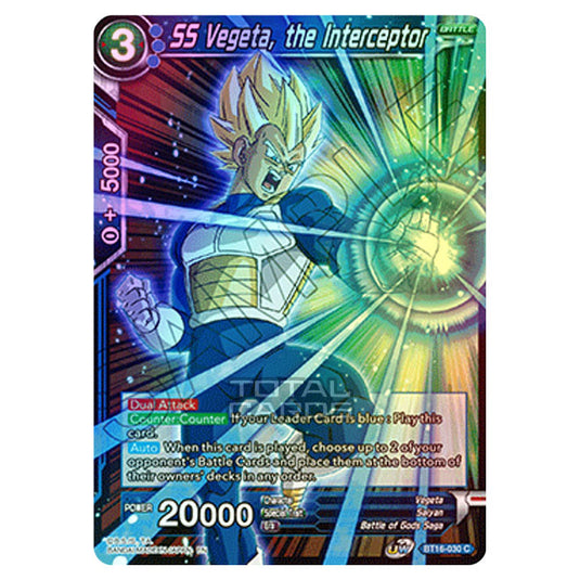 Dragon Ball Super - B16 - Realm Of The Gods - SS Vegeta, the Interceptor - BT16-030 (Foil)