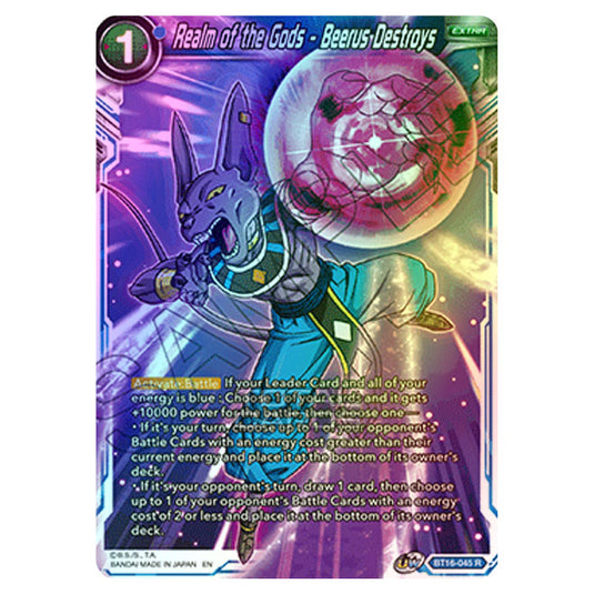 Dragon Ball Super - B16 - Realm Of The Gods - Realm of the Gods - Beerus Destroys - BT16-045 (Foil)