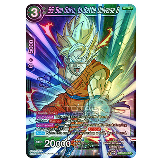 Dragon Ball Super - B16 - Realm Of The Gods - SS Son Goku, to Battle Universe 6 - BT16-051 (Foil)