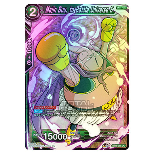 Dragon Ball Super - B16 - Realm Of The Gods - Majin Buu, to Battle Universe 6 - BT16-055 (Foil)