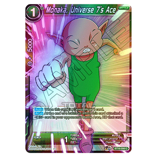 Dragon Ball Super - B16 - Realm Of The Gods - Monaka, Universe 7's Ace - BT16-056 (Foil)