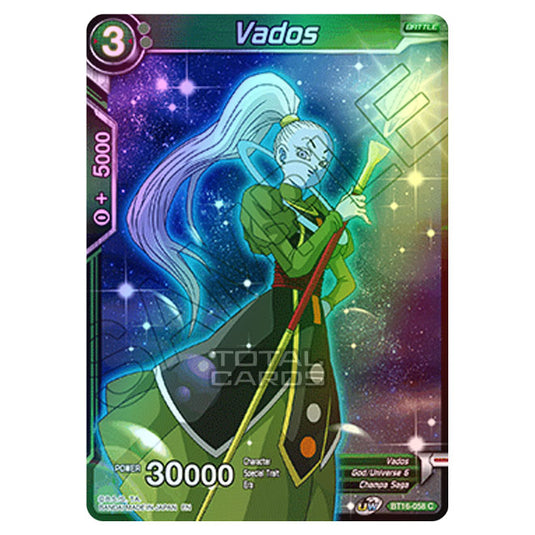 Dragon Ball Super - B16 - Realm Of The Gods - Vados - BT16-058 (Foil)