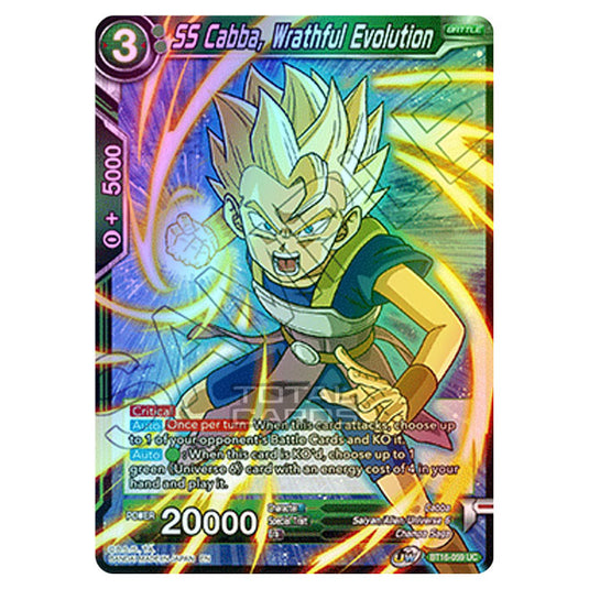 Dragon Ball Super - B16 - Realm Of The Gods - SS Cabba, Wrathful Evolution - BT16-059 (Foil)