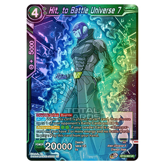 Dragon Ball Super - B16 - Realm Of The Gods - Hit, to Battle Universe 7 - BT16-062 (Foil)