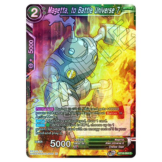 Dragon Ball Super - B16 - Realm Of The Gods - Magetta, to Battle Universe 7 - BT16-064 (Foil)