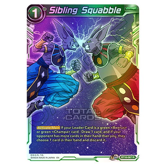 Dragon Ball Super - B16 - Realm Of The Gods - Sibling Squabble - BT16-067 (Foil)