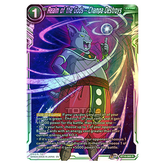 Dragon Ball Super - B16 - Realm Of The Gods - Realm of the Gods - Champa Destroys - BT16-069 (Foil)