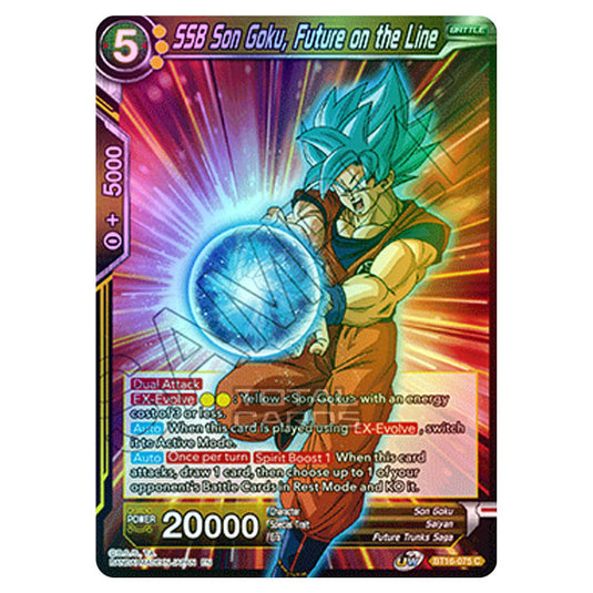 Dragon Ball Super - B16 - Realm Of The Gods - SSB Son Goku, Future on the Line - BT16-075 (Foil)