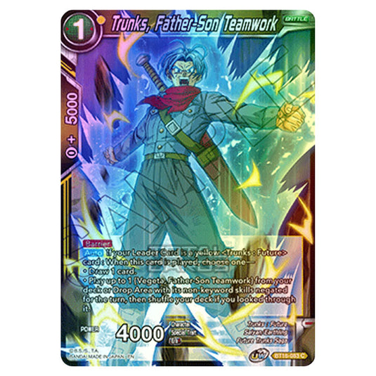 Dragon Ball Super - B16 - Realm Of The Gods - Trunks, Father-Son Teamwork - BT16-083 (Foil)