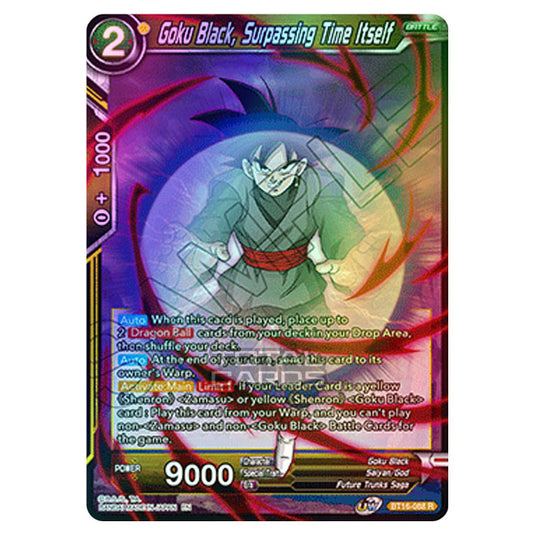 Dragon Ball Super - B16 - Realm Of The Gods - Goku Black, Surpassing Time Itself - BT16-088 (Foil)