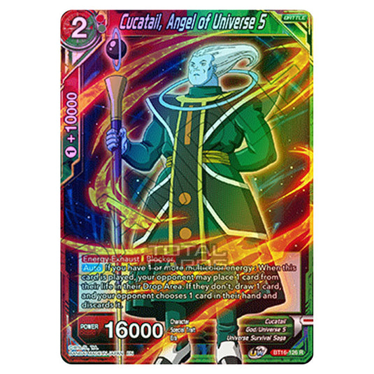 Dragon Ball Super - B16 - Realm Of The Gods - Cucatail, Angel of Universe 5 - BT16-126 (Foil)