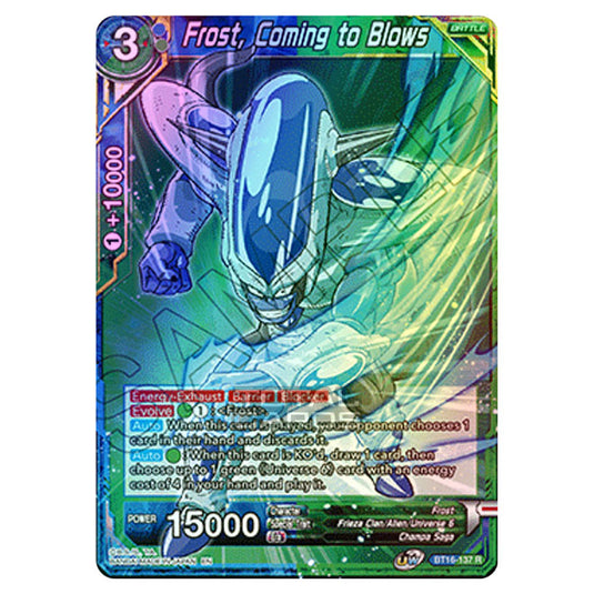 Dragon Ball Super - B16 - Realm Of The Gods - Frost, Coming to Blows - BT16-137 (Foil)