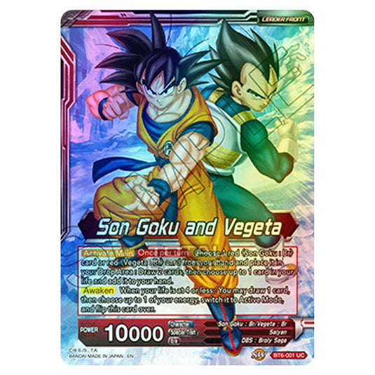 Dragon Ball Super - BT6 - Destroyer Kings - Son Goku and Vegeta // SSB Gogeta, Fusion Perfected - BT6-001 (Foil)